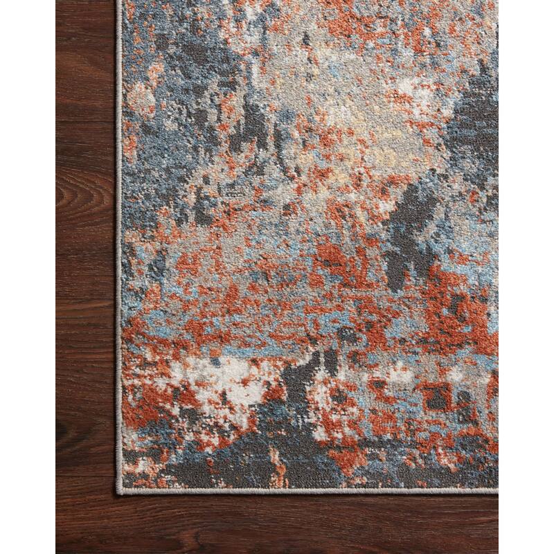Alexander Home Rustic Glacier Abstract Area Rug