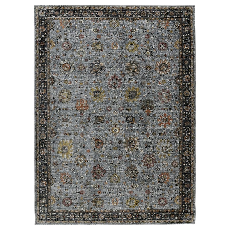 HomeRoots Floral Transitional Runner Area Rug - 94.00 in. x 30.00 in. x 0.30 in.