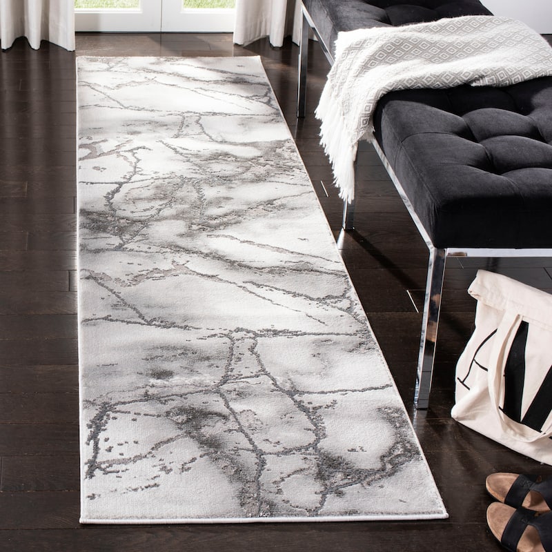 SAFAVIEH Craft Miyase Modern Abstract Rug - 2'3" x 4' - Grey/Silver