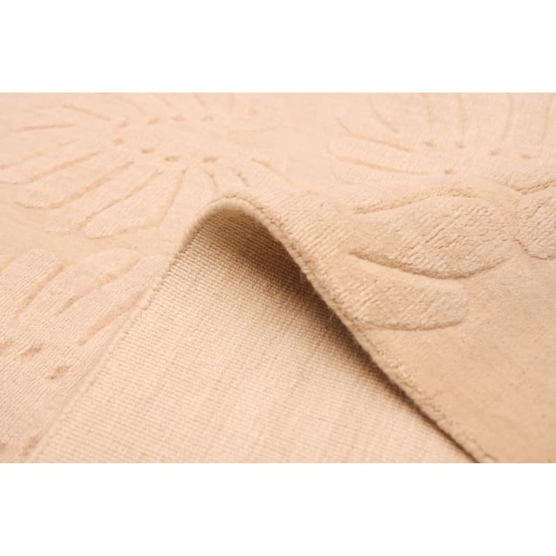 ECARPETGALLERY Hand Loomed Kashkuli Gabbeh Beige Wool Rug - 6'8 x 7'9