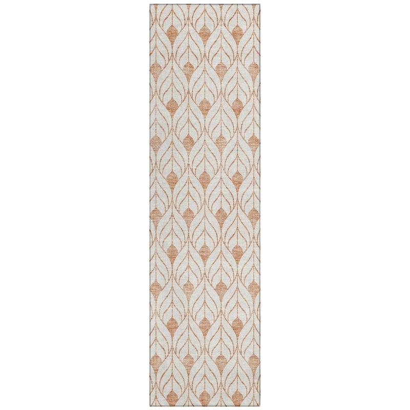 Machine Washable Indoor/ Outdoor Chantille Contempoary Geo Rug