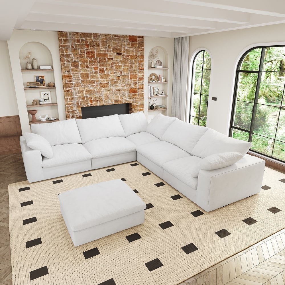 Large Size Modular Cloud Sofa Down Sofa Bed for Living Room