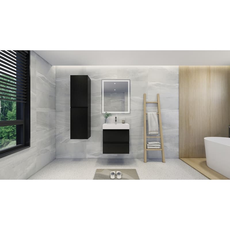 Baillie 24'' Wall-Mounted Vanity with Reinforced Acrylic Sink