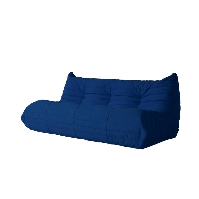 69 Inch Armless Teddy Fabric Soft Sofa Modern Couch