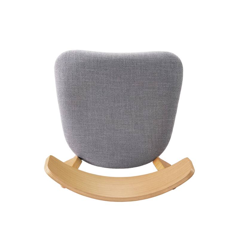 Mid-Century Walnut Finished Frame Upholstered Dining Chairs ,Set of 4