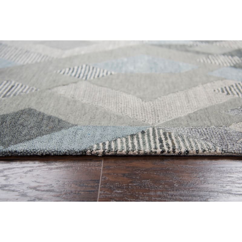 Alora Decor Geneva Geometric Hand-tufted Wool Rug