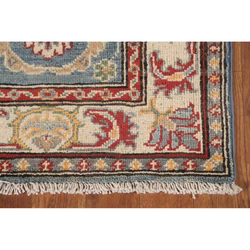 Kazak Runner Rug Handmade Oriental Floral Wool Carpet - 2'0" x 5'7"