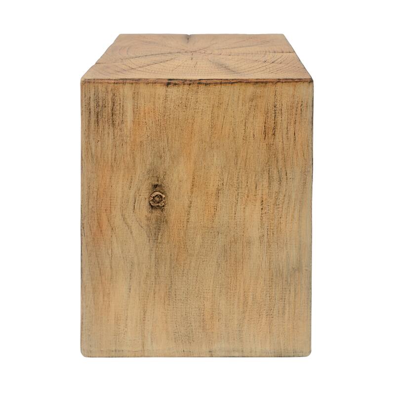 Christopher Knight Home - Blythe Outdoor Indoor Wood Look MGO Fiberglass 3 Piece End Table Set