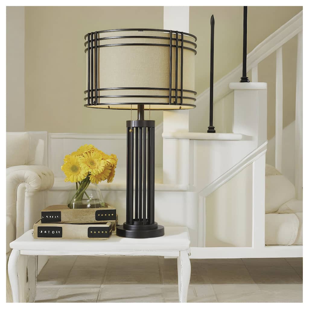 Hanswell Metal Table Lamp - 17"W x 17"D x 30"H