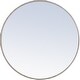 preview thumbnail 1 of 9, Elegant Lighting Eternity 32" Diameter Circular Metal Framed Wall Silver