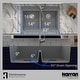 preview thumbnail 19 of 74, Karran 33" Top Mount Double Equal Bowl Quartz Kitchen Sink Kit - 33" x 22" x 9"