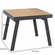preview thumbnail 4 of 2, HIGOLD Nofi 4.0 Patio Dining Table Teak Painting Table Top Aluminum Frame for Outdoor Garden Lawn Backyard Bistro, Square