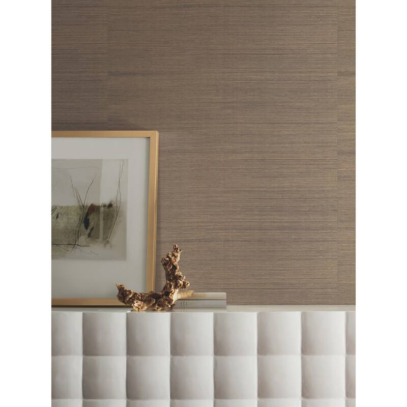 York Wallcoverings Multi Grass Brown Wallpaper
