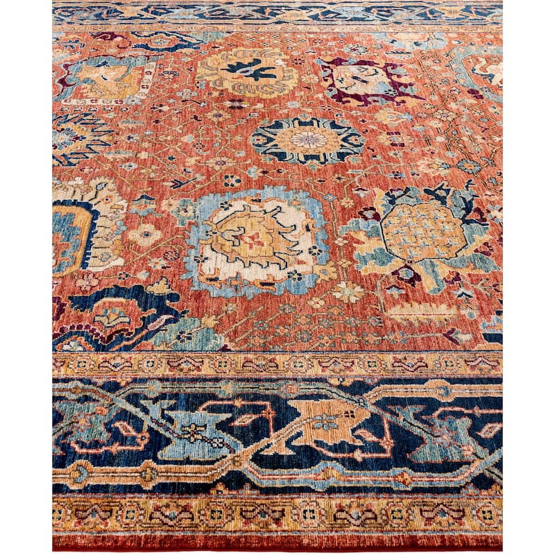 Serapi One-of-a-Kind Hand-Knotted Area Rug - Orange - 8' 1" x 10' 1"