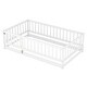 preview thumbnail 49 of 89, Montessori Floor Bed with Fence & Door, Toddler Wood Bed Frame for Kids