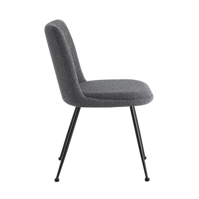 Porthos Home Soren Fabric Armless Dining Chairs with Steel Legs, Set of 2