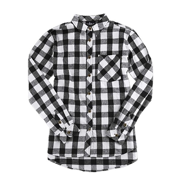 cheap plus size flannel shirts