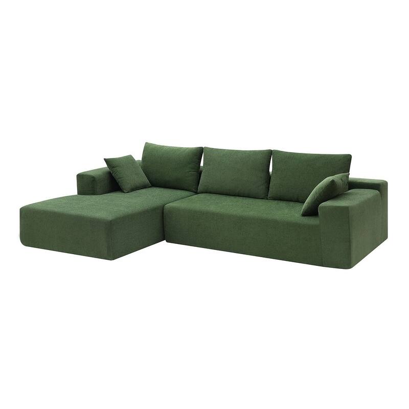 L-shaped Modular Sectional Living Room Sofa Set