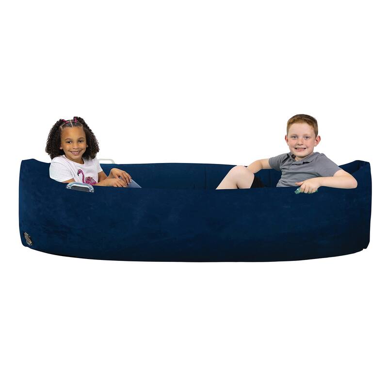 Bouncyband Comfy Peapod, Inflatable Sensory Pod , 80", Blue