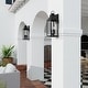 preview thumbnail 4 of 9, Bradford Outdoor 4-light Extra Large Wall Lantern w/ Clear Glass