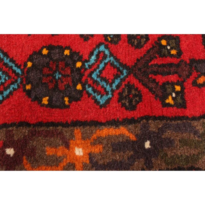 ECARPETGALLERY Hand-knotted Andelz Red Wool Rug - 4'1 x 6'1