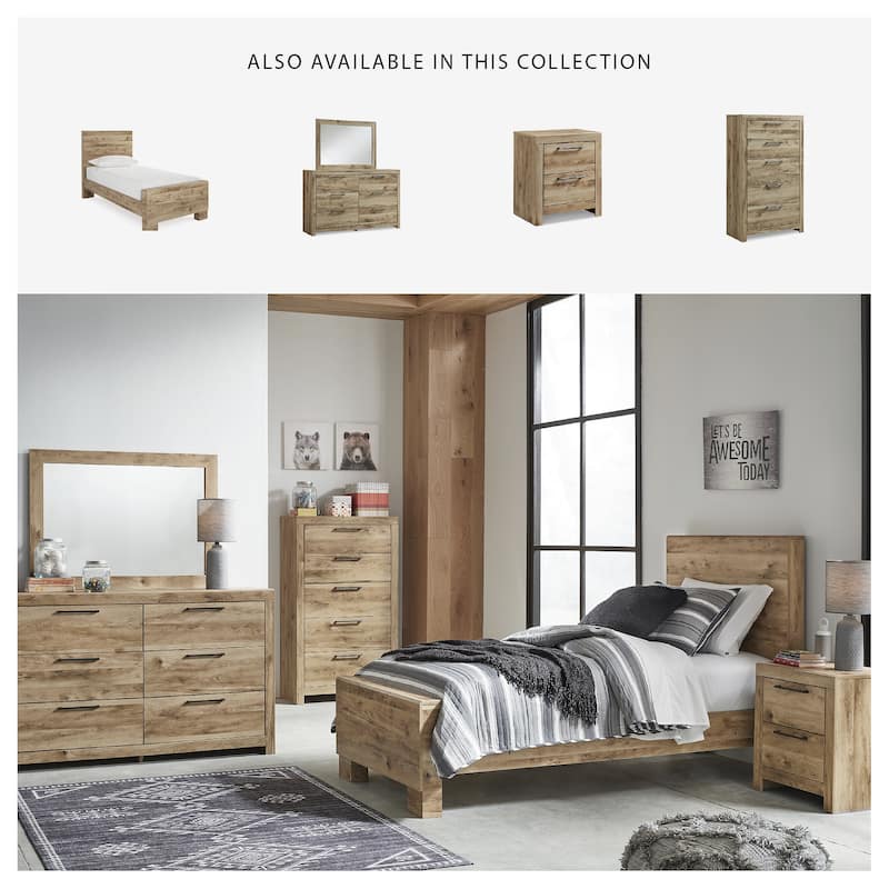 Signature Design by Ashley Hyanna Tan Brown Panel Bed