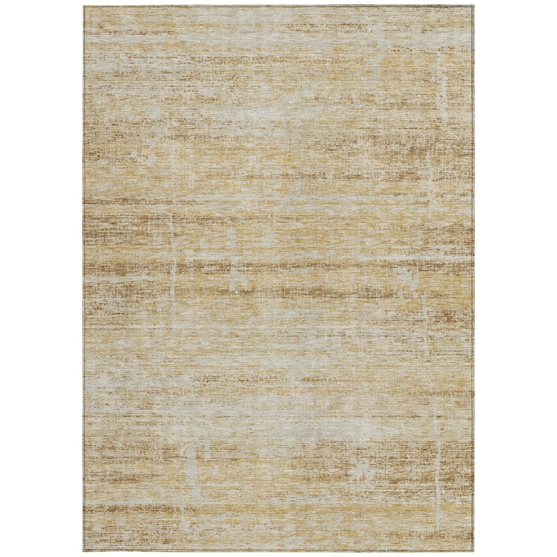 HomeRoots Abstract Transitional Rectangle Outdoor Rug