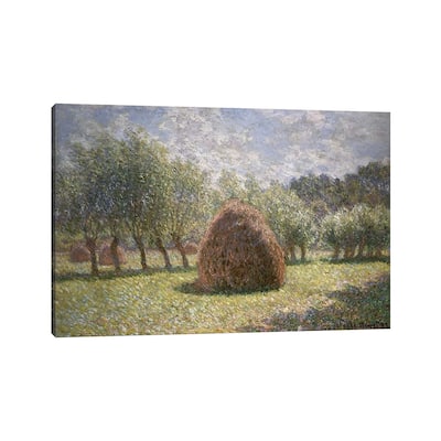 iCanvas "Haystacks at Giverny, 1893 " by Claude Monet Canvas Print