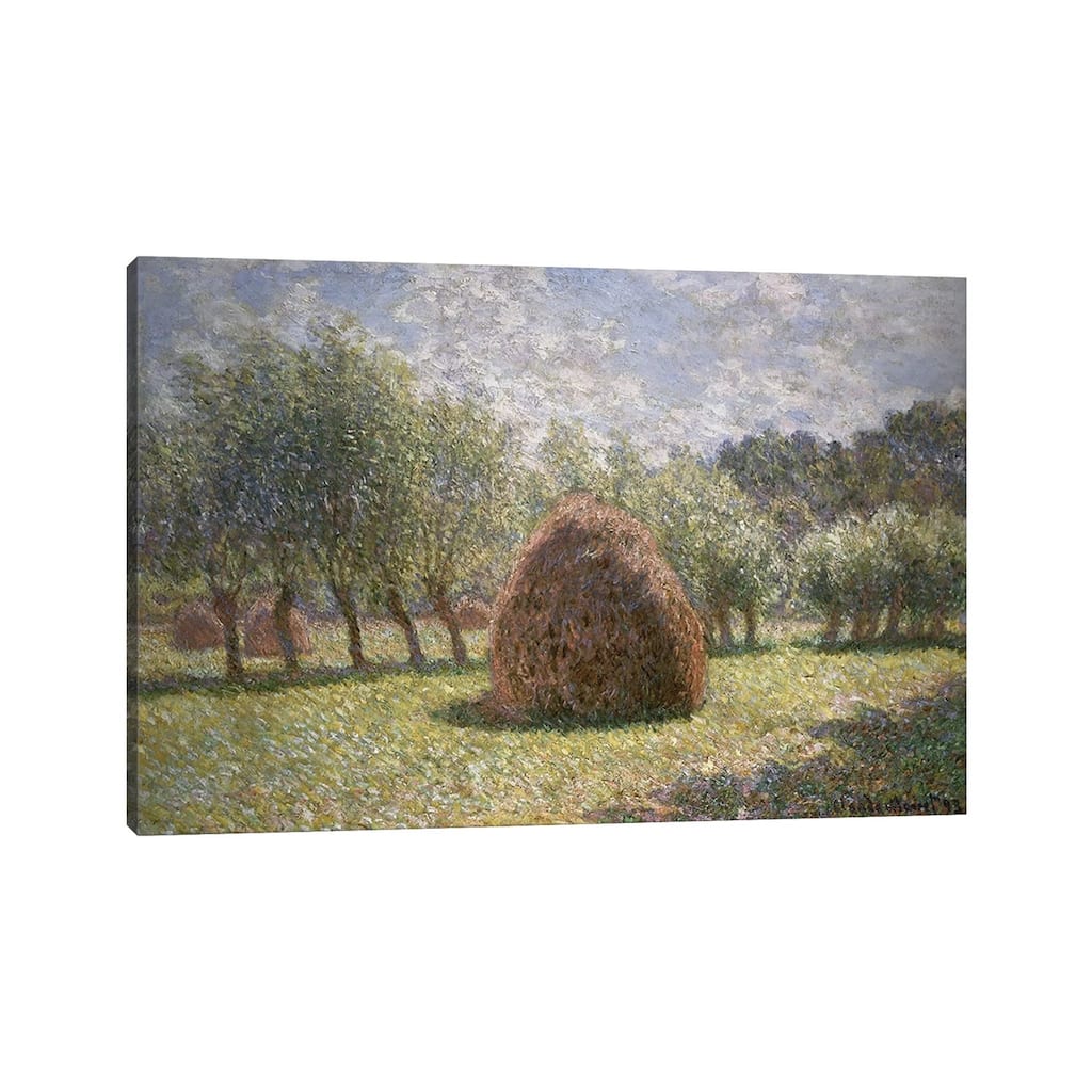 iCanvas "Haystacks at Giverny, 1893 " by Claude Monet Canvas Print