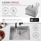 preview thumbnail 7 of 26, STYLISH 22 inch Stainless Steel 16G Workstation Undermount Kitchen Sink - 22" x 19" x 10"