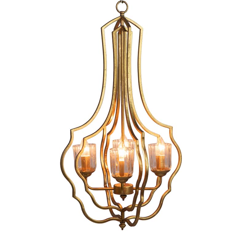4 Light Metal Chandelier (Bulb Not Included)