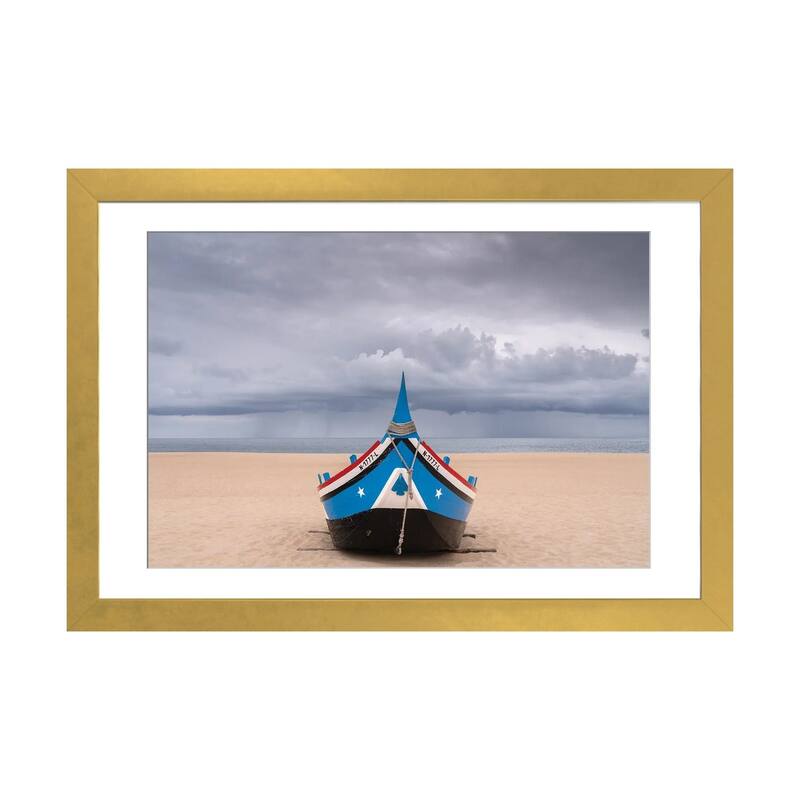 iCanvas "Nazare, Portugal" by Jim Nilsen PFA - Gold - 16x24x1