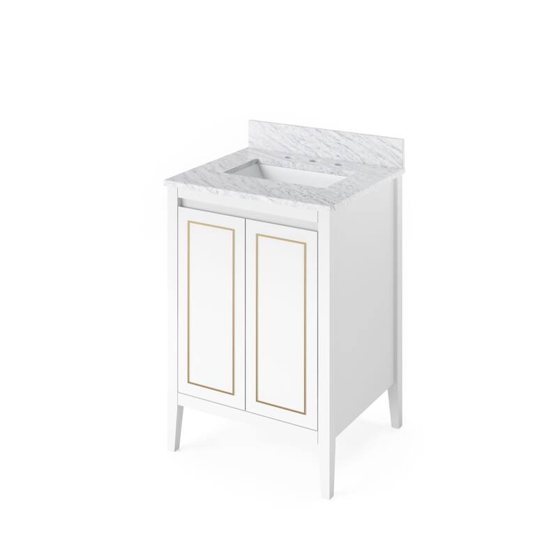 Jeffrey Alexander VKITPER24R-MARBLE Percival II 24" Free Standing