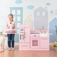preview thumbnail 3 of 13, Teamson Kids - Little Chef Charlotte Modern Play Kitchen - Pink / Gold - 41.61" L x 11.81" W x 31.89" H