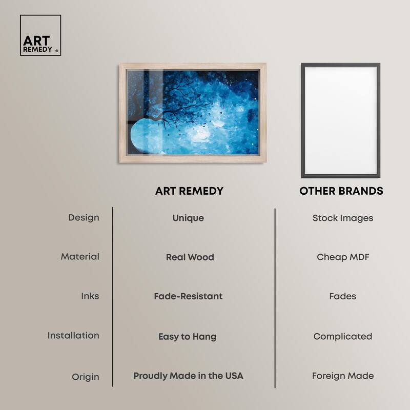 Fire and Ice Tree II Shadowbox by Art Remedy