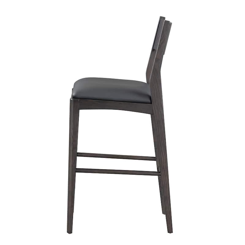 Classic Home Rooney 26" Top Grain Leather Stool