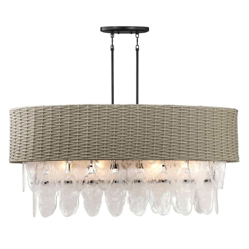 Minka Lavery 5298 Breaker Isle 12 Light 48" Wide Crystal Waterfall