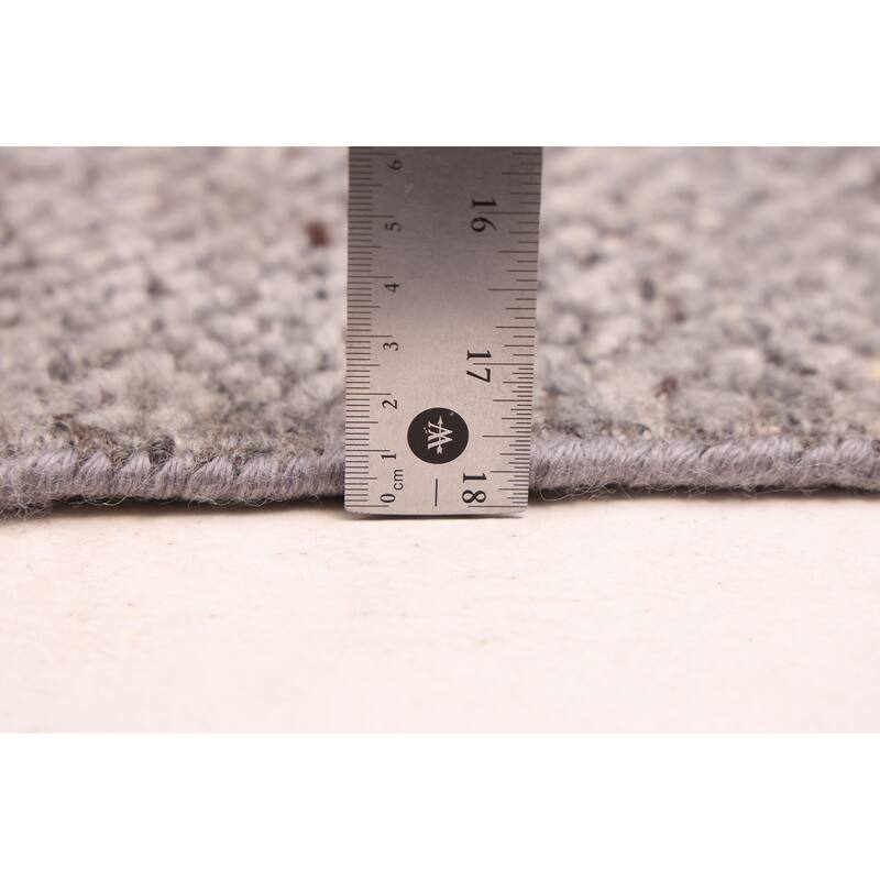 ECARPETGALLERY Hand-knotted Tangier Grey Wool Rug - 8'3 x 10'1