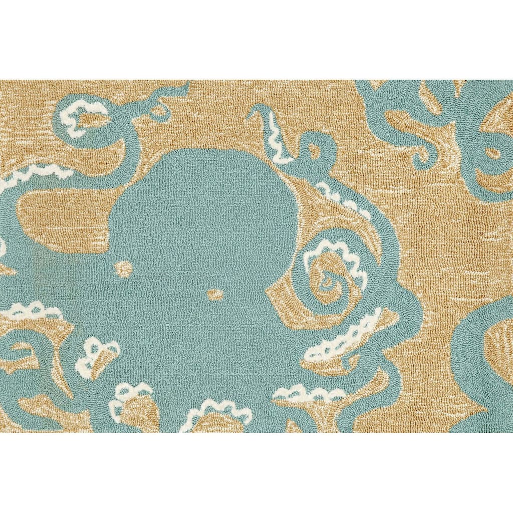 Liora Manne Frontporch Octopus Indoor/Outdoor Rug - 2'6" x 4'