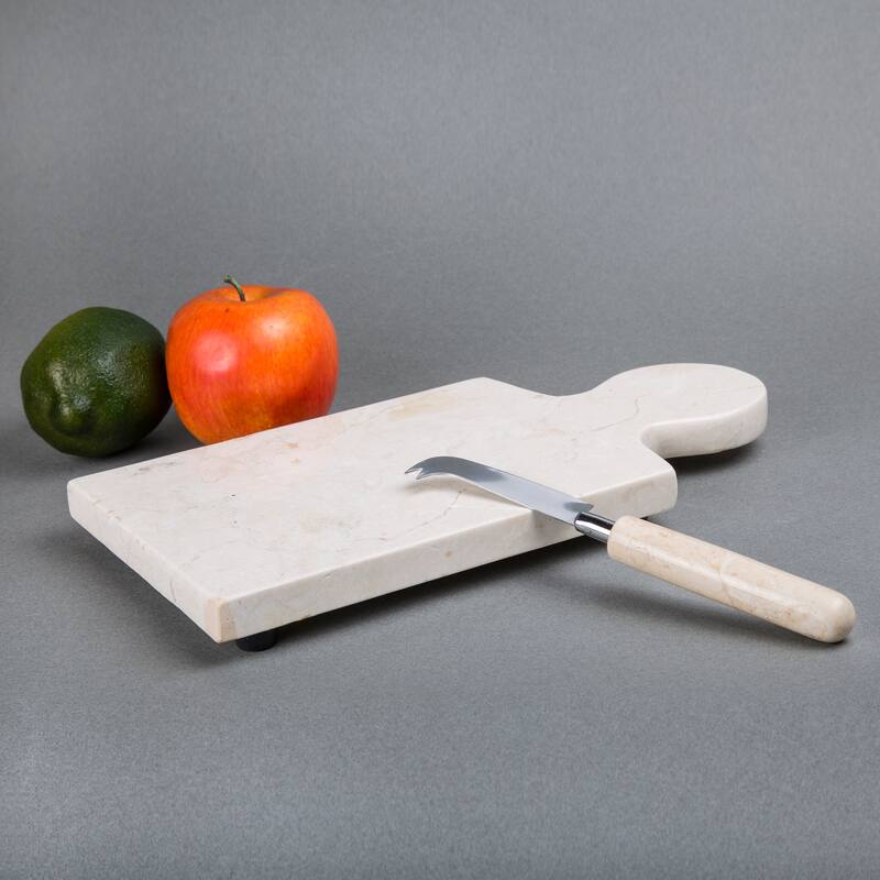 Creative Home Champagne Marble 12" x 6" Cheese Paddle Board
