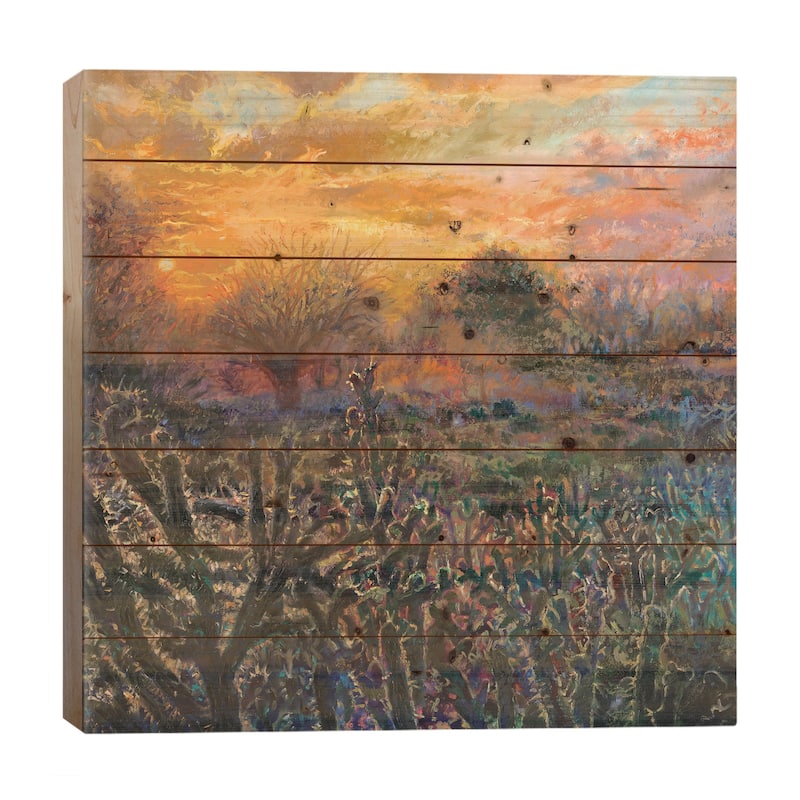 Luminaire Print On Wood by Iris Scott - Multi-Color - 26x26x1.5