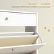 preview thumbnail 14 of 25, HOMCOM Narrow Shoe Cabinet for Entryway, Modern Shoe Storage Cabinet with Wave-like Panels, 2 Flip Drawers