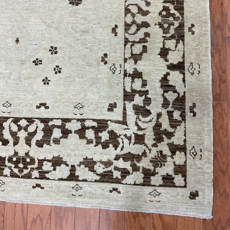 HERAT ORIENTAL Handmade Oushak Wool Rug - 6'1" x 8'11"
