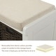preview thumbnail 37 of 36, Merax Entryway Storage Bench with 3 Removable Baskets and Cushion