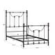 preview thumbnail 7 of 27, Bellwood Victorian Iron Metal Bed by iNSPIRE Q Classic