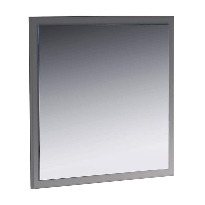 Fresca Oxford 32" x 32" Framed Bathroom Mirror - Gray