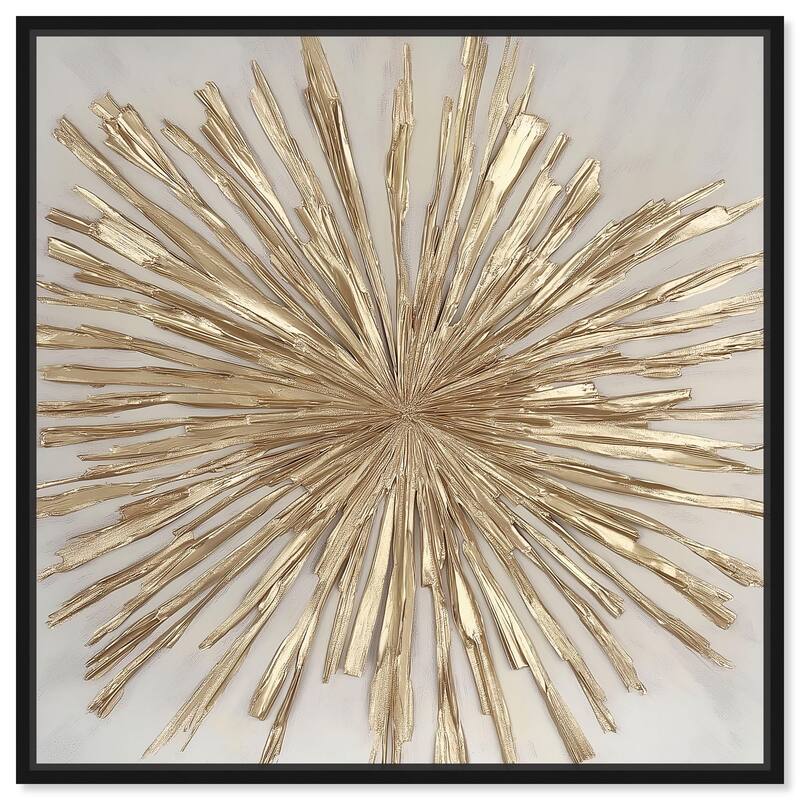 Golden Zenith Canvas by Art Remedy - Black - 12" x 12"