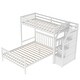 preview thumbnail 12 of 14, Merax Twin over Full Bunk Bed with Staircase
