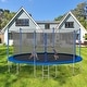 preview thumbnail 7 of 7, 14FT Heavy Duty Trampoline, Safety Enclosure Net,286lb Weight Capacity