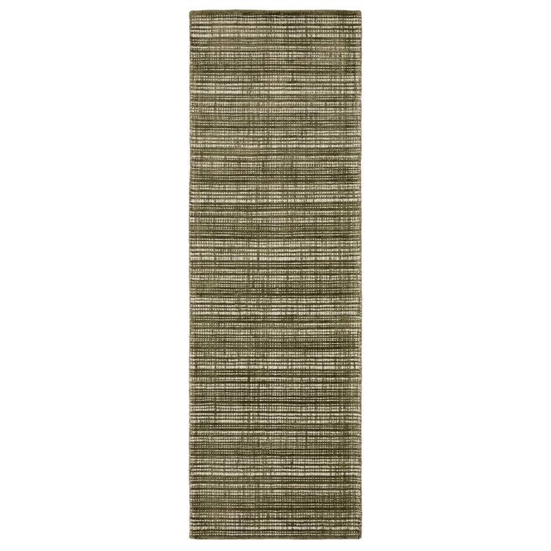 HomeRoots Striped Industrial Rectangle Area Rug